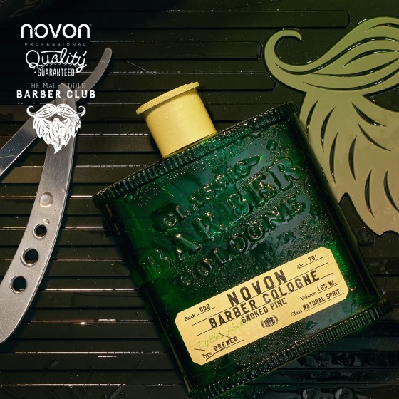 Novon Classic Barber Cologne - Green - Smoked Pine - 150 ml