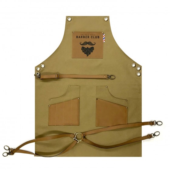 Novon Professional Barber Schrze Apron - Lederschrze - Werkzeugschrze Model 005