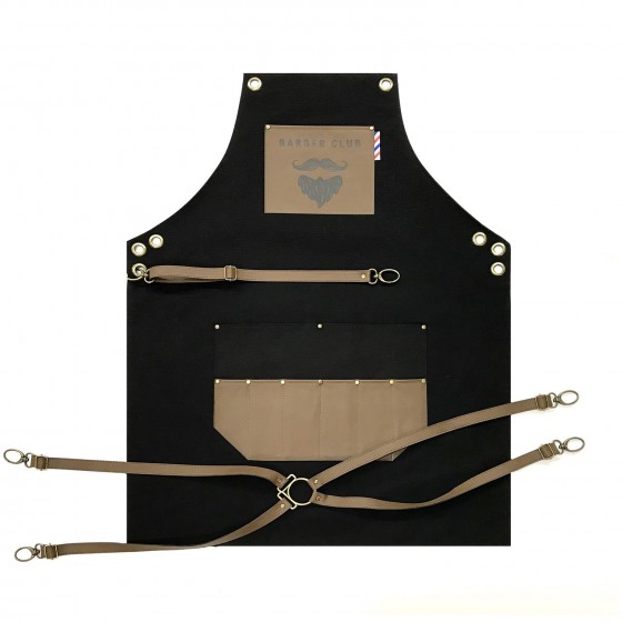 Novon Professional Barber Schrze Apron - Lederschrze - Werkzeugschrze Model 010