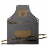 Novon Professional Barber Schrze Apron - Lederschrze - Werkzeugschrze Model 012