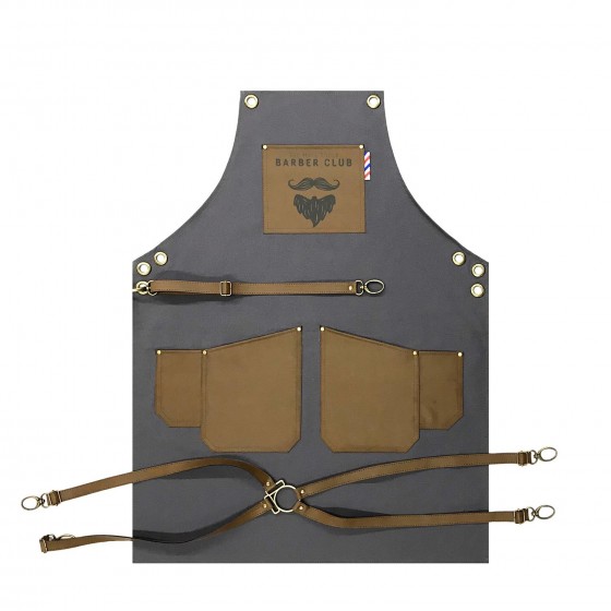 Novon Professional Barber Schrze Apron - Lederschrze - Werkzeugschrze Model 015