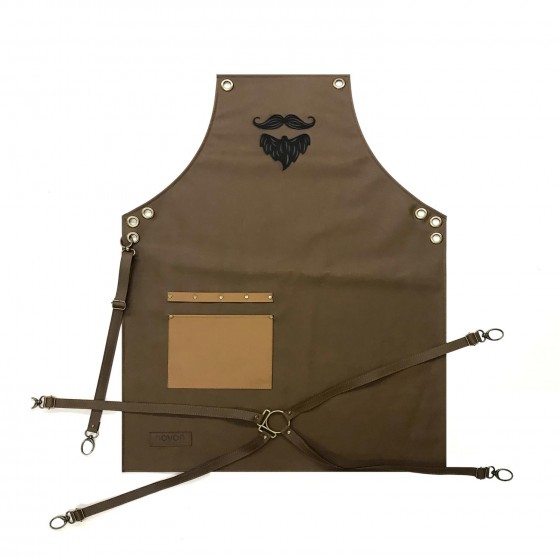 Novon Professional Barber Schrze Apron - Lederschrze - Werkzeugschrze Model 018