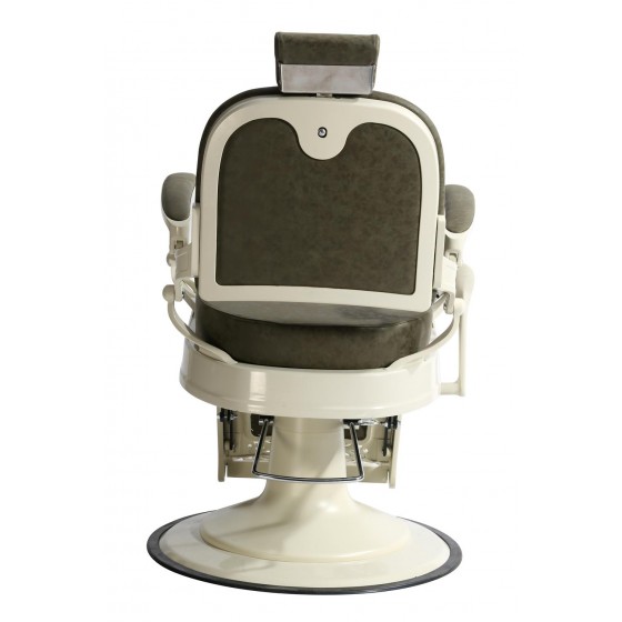 Barber Chair - OVALO Cream - Herrenstuhl - Vintage Brown