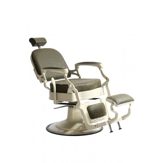 Barber Chair - OVALO Cream - Herrenstuhl - Vintage Brown