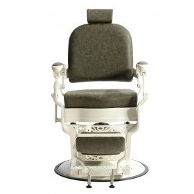 Barber Chair - OVALO Cream - Herrenstuhl - Vintage Brown