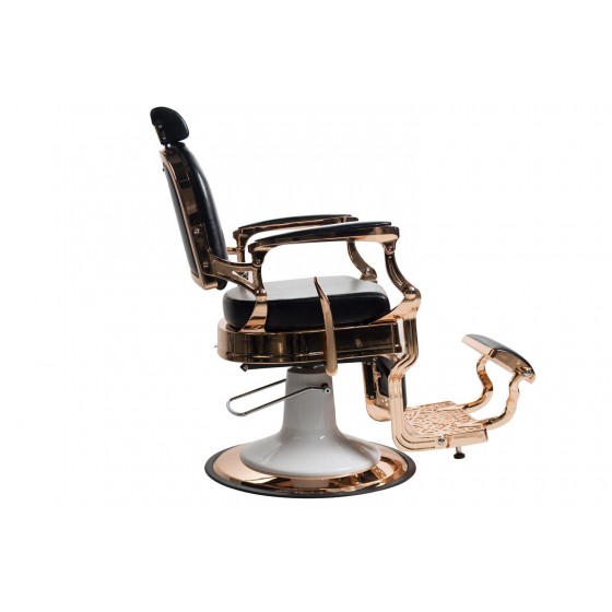Barberstuhl OVALO Rosegold/Schwarz
