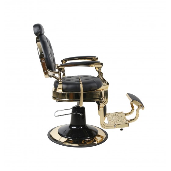 Barber Chair - THE CHESTER - Gold - Black