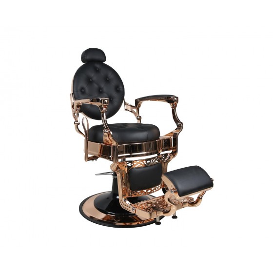Barberstuhl THE CHESTER Rosegold/Schwarz