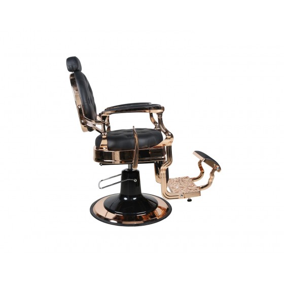 Barberstuhl THE CHESTER Rosegold/Schwarz