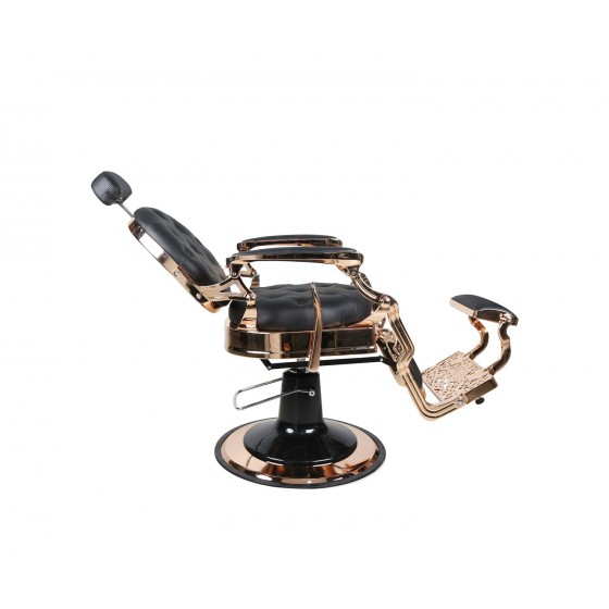 Barberstuhl THE CHESTER Rosegold/Schwarz