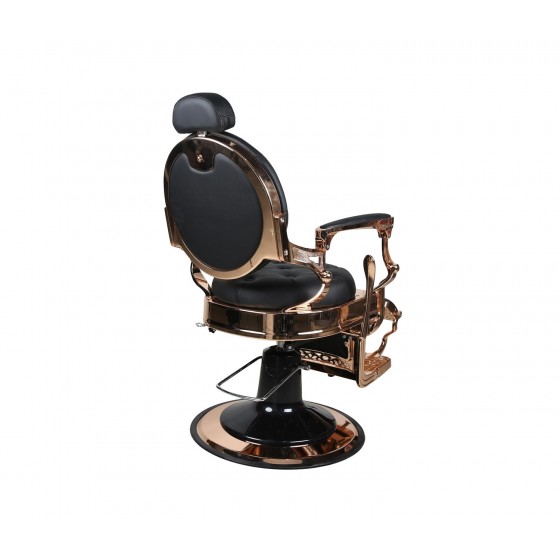 Barberstuhl THE CHESTER Rosegold/Schwarz