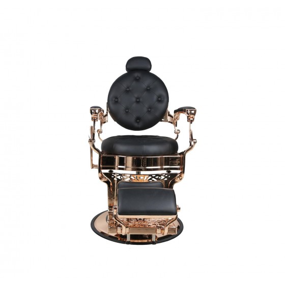 Barberstuhl THE CHESTER Rosegold/Schwarz