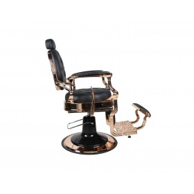 Barberstuhl THE CHESTER Rosegold/Schwarz