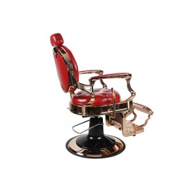 Barber Chair - THE CHESTER - Rosegold - Red