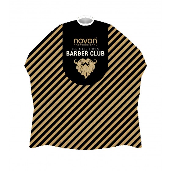 Novon Friseurumhang Barber Stripes Schwarz/Gold