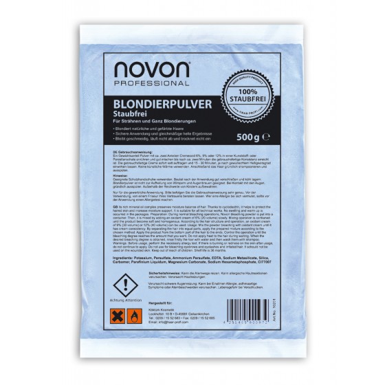 Novon Blondierpulver 500g - Blondiert Natrliche Und Gefrbte Haare