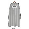 Novon Hairdresser Cape / Umhang - weiß - schwarz gestreift