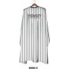 Novon Professional Hairdresser Cape/ Umhang - wei - grau gestreift