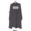Novon Hairdresser Cape / Umhang - schwarz - wei� gestreift