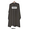 Novon Professional Hairdresser Cape/ Umhang - schwarz - grau - gelb gestreift