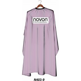 Novon Hairdresser Cape / Umhang - weiß - blau - rot gestreift