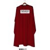 Novon Hairdresser Cape / Umhang - schwarz - rot gestreift