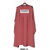 Novon Professional Hairdresser Cape/ Umhang - schwarz - rot - wei  gestreift