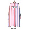 Novon Professional Hairdresser Cape/ Umhang - wei - blau - rot gestreift