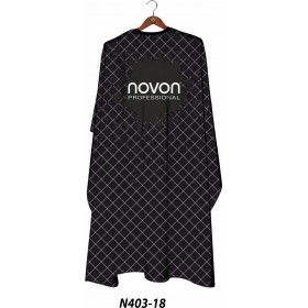 Novon Professional Hairdresser Cape/ Umhang - schwarz mit...