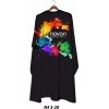 Novon Hairdresser Cape / Umhang - schwarz mit Farbklecks