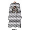 Novon Professional Hairdresser Cape/ Umhang - schwarz - wei mit Barberlogo